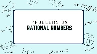 Problems on rational numbers #maths #problem #viral #study