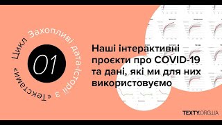 Наші інтерактивні проєкти про COVID-19 та дані, які ми для них використовуємо. Онлайн-дискусія