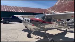 Classic Cessna 140 silver bird