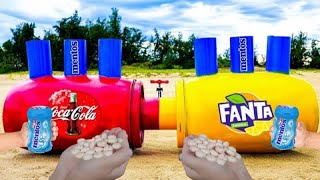 Experiment: Coca cola and Fanta XXL Vs Mentos!