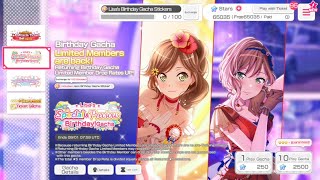 BanG Dream EN Roselia Imai Lisa Special & Precious Birthday! 💅🍪🥳 LIMITED Gacha 5000 Stars