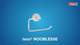 How to use the round, stainless-steel style tesa® Nooblesse toilet paper holder