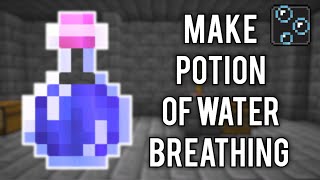 How to Make a Water Breathing Potion Minecraft: (Bedrock/PE/Java)