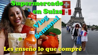 LES ENSEÑO NUESTRA ''COMPRA SEMANAL'' SUPERMERCADO EN SUIZA - FRANCIA| LISTA DE COMPRAS|COLABORACION