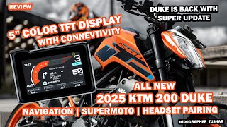 All New 2025 KTM Duke 200 is Back with 5" TFT Display | with Connectivity | Ridographer Tushar