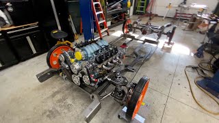 67 Firebird, Part 77, Front End Setup and Motor Mock Up