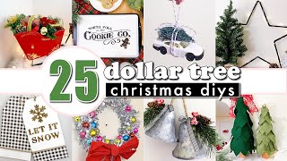 25 DOLLAR TREE CHRISTMAS DIYS - Cheap and Easy Christmas Decor Crafts 2020 || Actually Alli