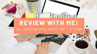 CALL CENTER PRACTICE TEST WITH ANSWERS: Multiple Choice, Customer Service, Outbound Call Questions