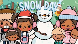 The Snow Day! *SNOWBALL FIGHT* ❄️ | *With Voice 🔊*| Toca Life World Roleplay 🌎