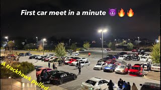 going to a car meet and mustang crash 😈🔥