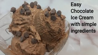 Chocolate Ice Cream Recipe | Easy Ice Cream Recipe | Ice Cream Recipe with simple ingredients