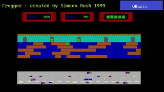 frogger Qbasic version #frogger #dos #qbasic