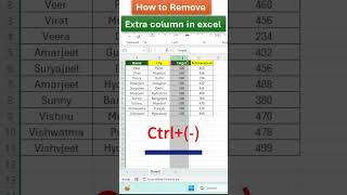 Remove black column in excel |delete column | #excel #exceltips #msexcel #microsoftexcel #column