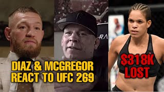 Conor McGregor & Nate Diaz Trade Words after UFC 269, Guy LOSES $318k on Amanda Nunes Bet