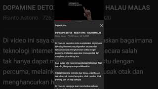 2018-2020 Silam, saya sempat melakukan dopamine detox secara ga sengaja. Rasanya menyenangkan sekali