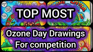 Ozone Day Drawing / save ozone layer poster / Ozone day poster making idea