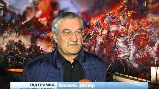 Письменник В.Шкляр висловив підтримку кандидатові на посаду мера О. Шевченку (23.10.2015)