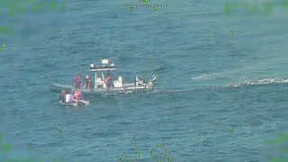 Miami Coast Guard Rescues Four Passengers and a Dog from a Crashed Plane