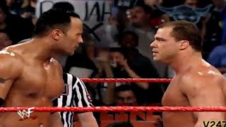 The Rock vs Kurt Angle RAW 3/12/2001 Highlights