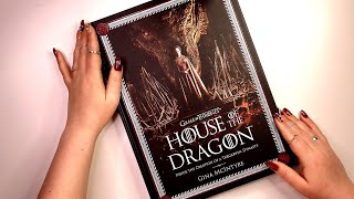 ASMR Fast Page Turning 📕 Page Tracing ✨ The Art of House of The Dragon Book First Look ✨ No Talking