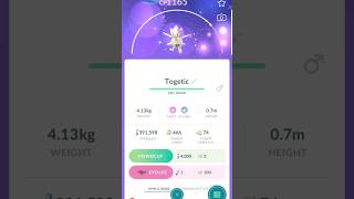 Transferring a shiny event Togetic #pokemongo #shinypokemon