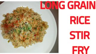 HOW I MAKE STIR FRY USING LONG GRAIN RICE