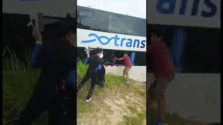 Accidente de Bus Transmar con Mototaxi en la Selva.