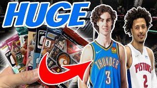 ONE OF MY BEST BOX OPENINGS | Sports World Card Shop BASKETBALL Sub Box Opening! AUTO! GIDDEY! CADE!