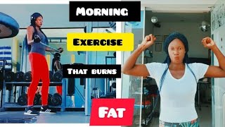 morning 🌄 workout 💪 that burns 🔥 fat