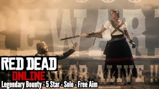 Red Dead Online: Barbarella Alcazar - Legendary Bounty (5 Star Solo) Free Aim