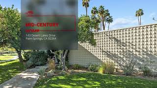 Seven Lakes Country Club, Palm Springs Mid Century Modern Condo For Sale