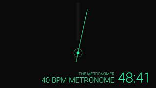 40 BPM Metronome for 60 Minutes