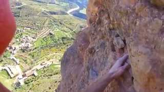 Escalada en Riglos, Mallo Pisón, vía Chooperior, 6c 250m, con Fabi 14