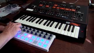 Arturia Beatstep driving ARP Odyssey