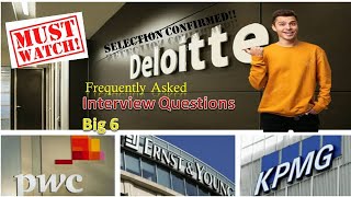 Frequently asked questions in big4 interview| #interview #big4 #kpmg #bdo #deloitte