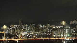 HONG kONG NIGHT VIEW | TSUEN WAN | Ting Kau Bridge #nightview #titaannievlogger