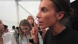 Backstage at Vivienne Tam S/S 2014 - Makeup