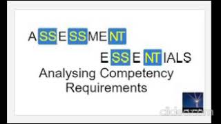 Assessment Essentials for CVQs Analysing Competency Requirements