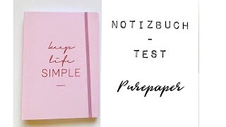 Das perfekte Bullet Journal | Notizbuch Test | Purepaper Notizbuch | deutsch