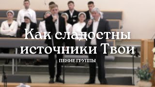 Как сладостны источники Твои | Пение группы