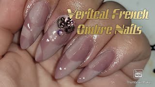 How To: Vertical Ombre • French Ombre Nails #nailtrend