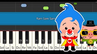 A Ram Sam Sam - Clases de Piano - El payaso plim plim -Piano fácil - Plim plim canciones -Easy piano