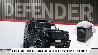 Sound System Upgrade in Defender 90 ft Custom Sub Box