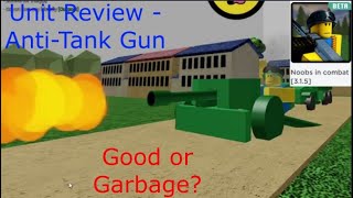 Unit Review - Anti-Tank Gun (Noobs in Combat) Roblox