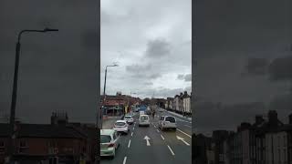 Dublin on a double-decker bus