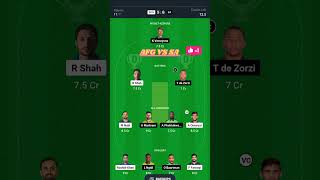 AFG vs SA 1st ODI Dream11 Prediction Today|Afghanistan vs South Africa Dream11 Team|#dream11 #shorts