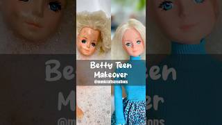 Vintage Betty Teen doll makeover #vintagedoll #vintagebarbieclone #dollmakeover