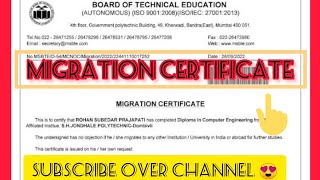 #MSBTE Migration Certificate For DSE Addmisson 👨‍💻#msbte re-exam results 👆