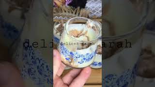 تحلية باردة سهلة و سريعة طعم و لا اروع #حلوى #food