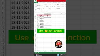 Excel Tips & Tricks | How to Extract Day from Date in #excel | Use of Text Function #mostviewed